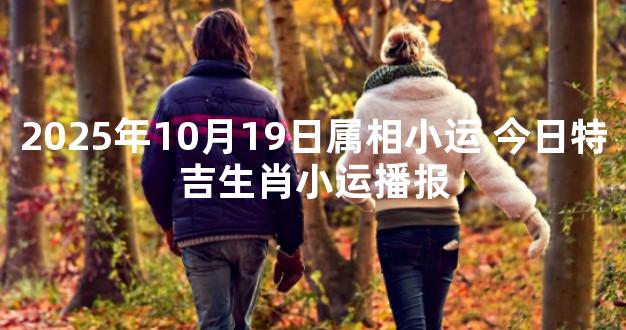 2025年10月19日属相小运 今日特吉生肖小运播报